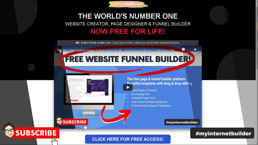 FREE Website Creation And Hosting Building FREE Website Step-By-Step (MYINTERNETBUILDER)